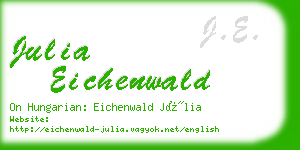 julia eichenwald business card